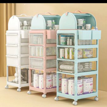 TROLLEY WITH BOTTLE DRAINER