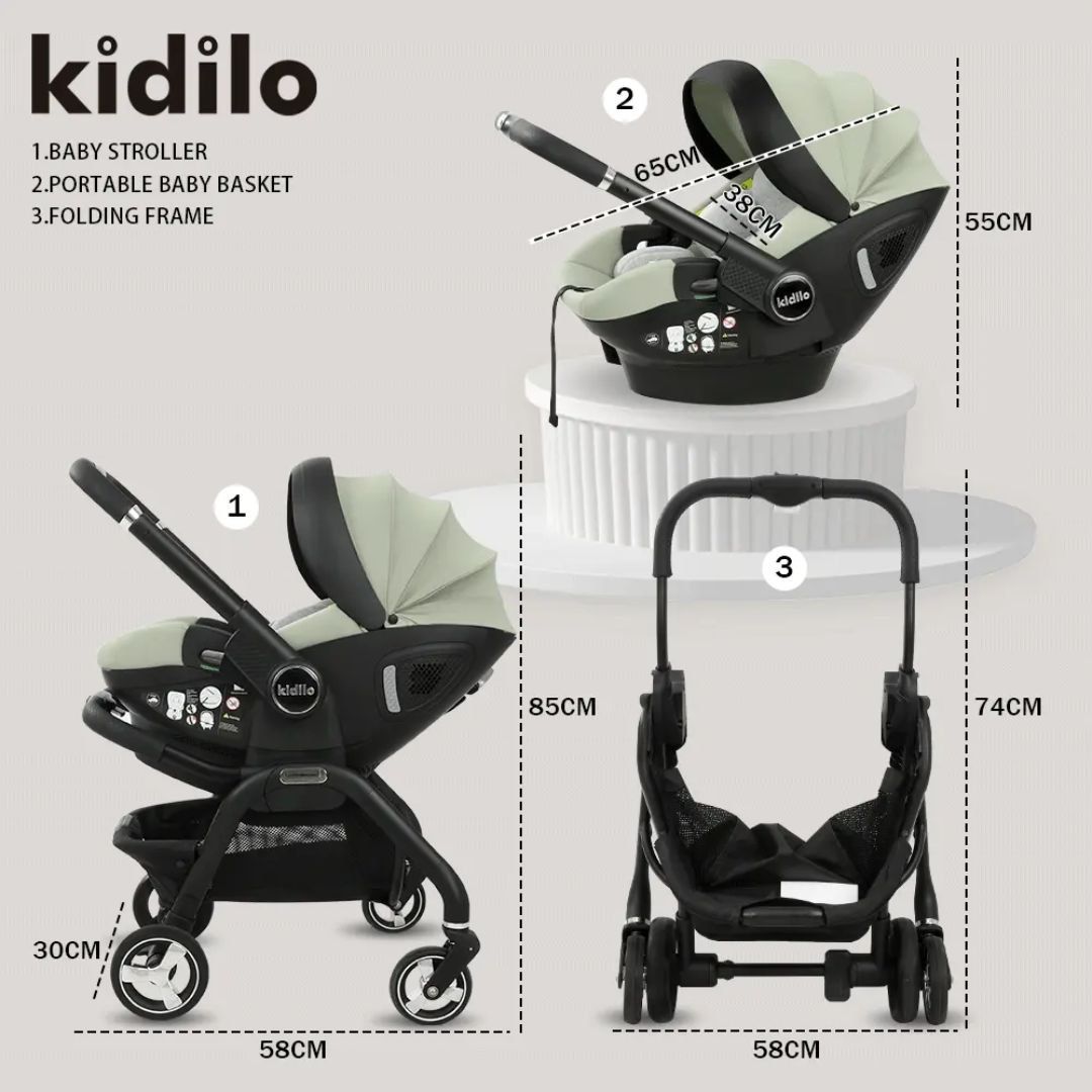 Kildilo S366 Convertible Car Seat & Stroller (0-6YRS) - Image 6