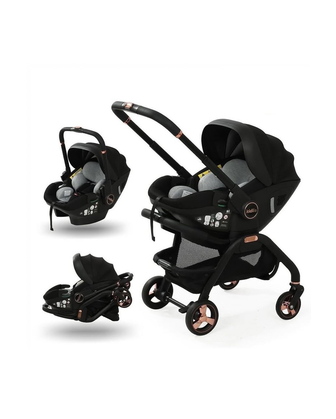 Kildilo S366 Convertible Car Seat & Stroller (0-6YRS)