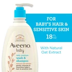 Aveeno Baby Daily Moisture Wash & Shampoo 532ml - 18 Fl Oz Gentle Cleanser - Image 3