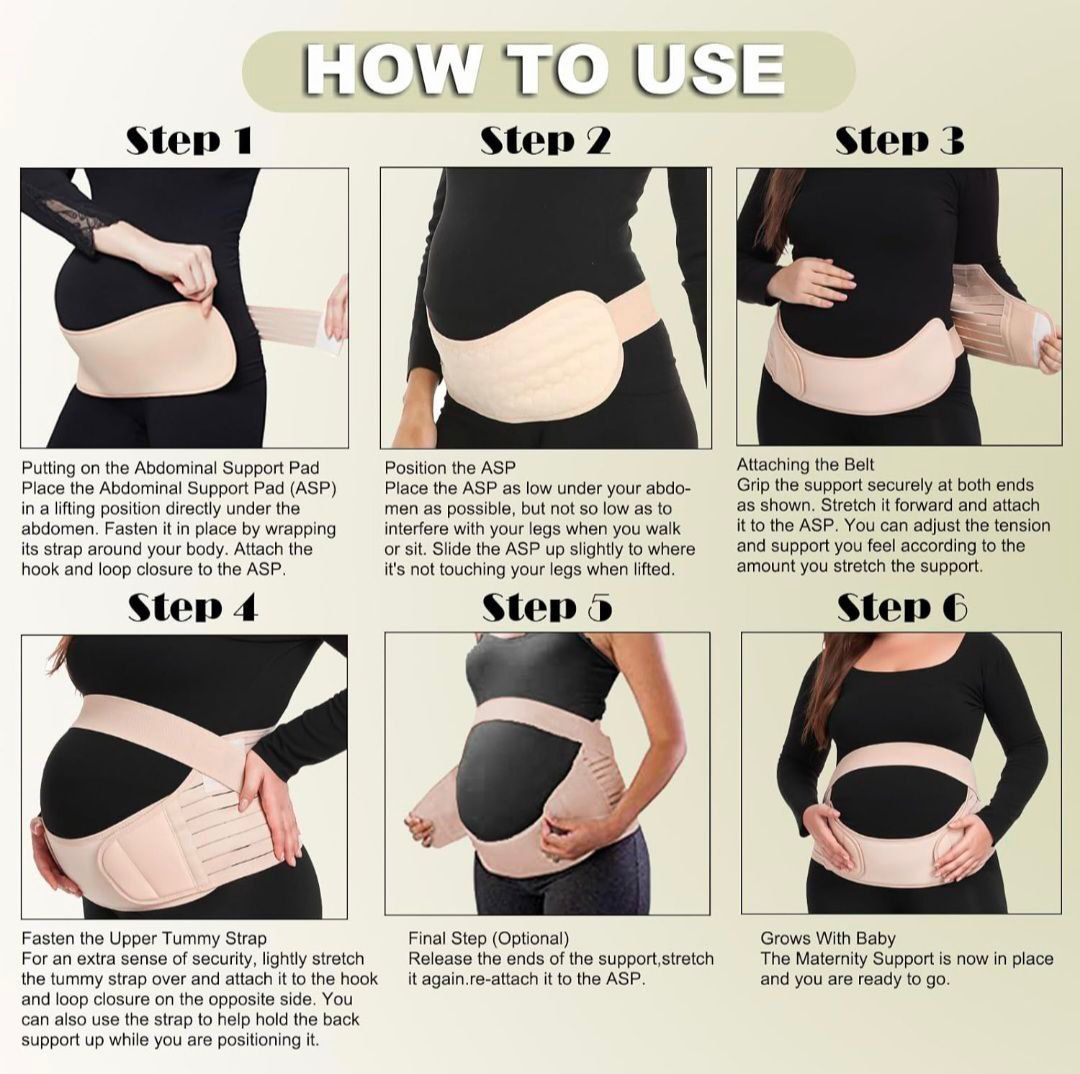 Pregnancy 3 in 1 Support Belt for Back/Pelvic/Hip Pain, Maternity Band Belly Support for Pregnancy Belly Support Band - Image 6