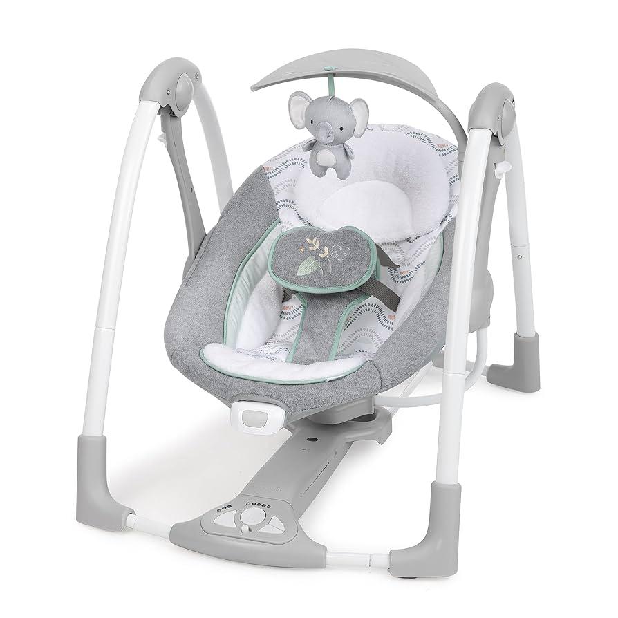 Ingenuity ConvertMe 2-in-1 Compact Portable Automatic Baby Swing & Infant Seat - Image 2