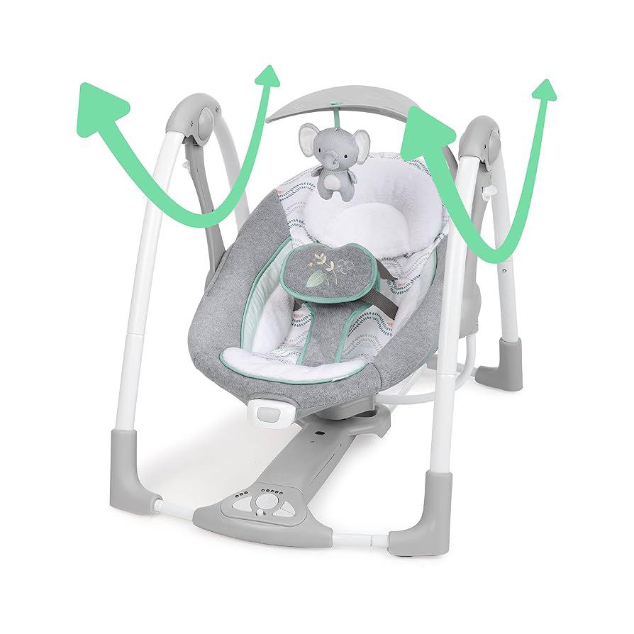 Ingenuity ConvertMe 2-in-1 Compact Portable Automatic Baby Swing & Infant Seat - Image 7