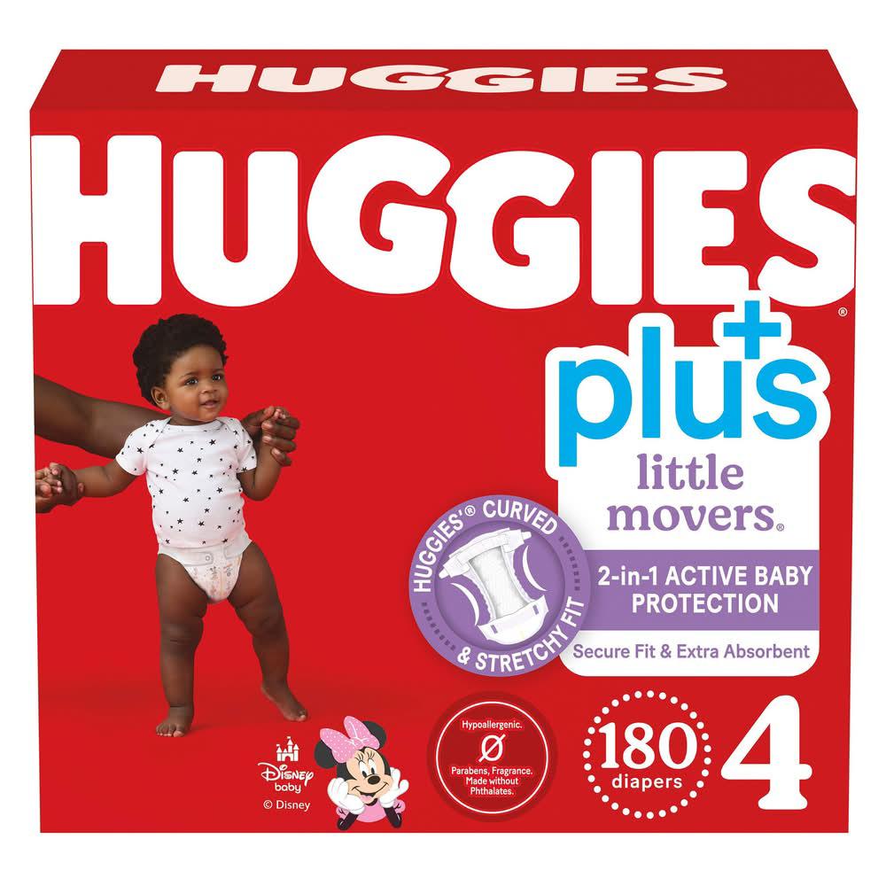 HUGGIES SNUG & DRY NEWBORN DIAPERS (180 Count)