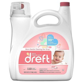 Dreft Ultra Concentrated Liquid Laundry Detergent, 150 Fl. Oz (110 LOADS)