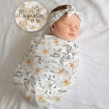 2pcs Spring and Summer Baby Cotton Swaddle Blanket (Including Blanket + Hat)